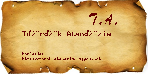 Török Atanázia névjegykártya